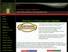 Tablet Screenshot of christmaslightsunlimited.com